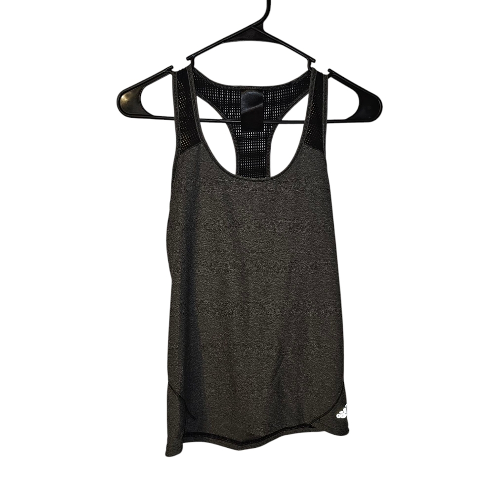 Adidas Tank Top-Womens-Small-Gray/Black‎